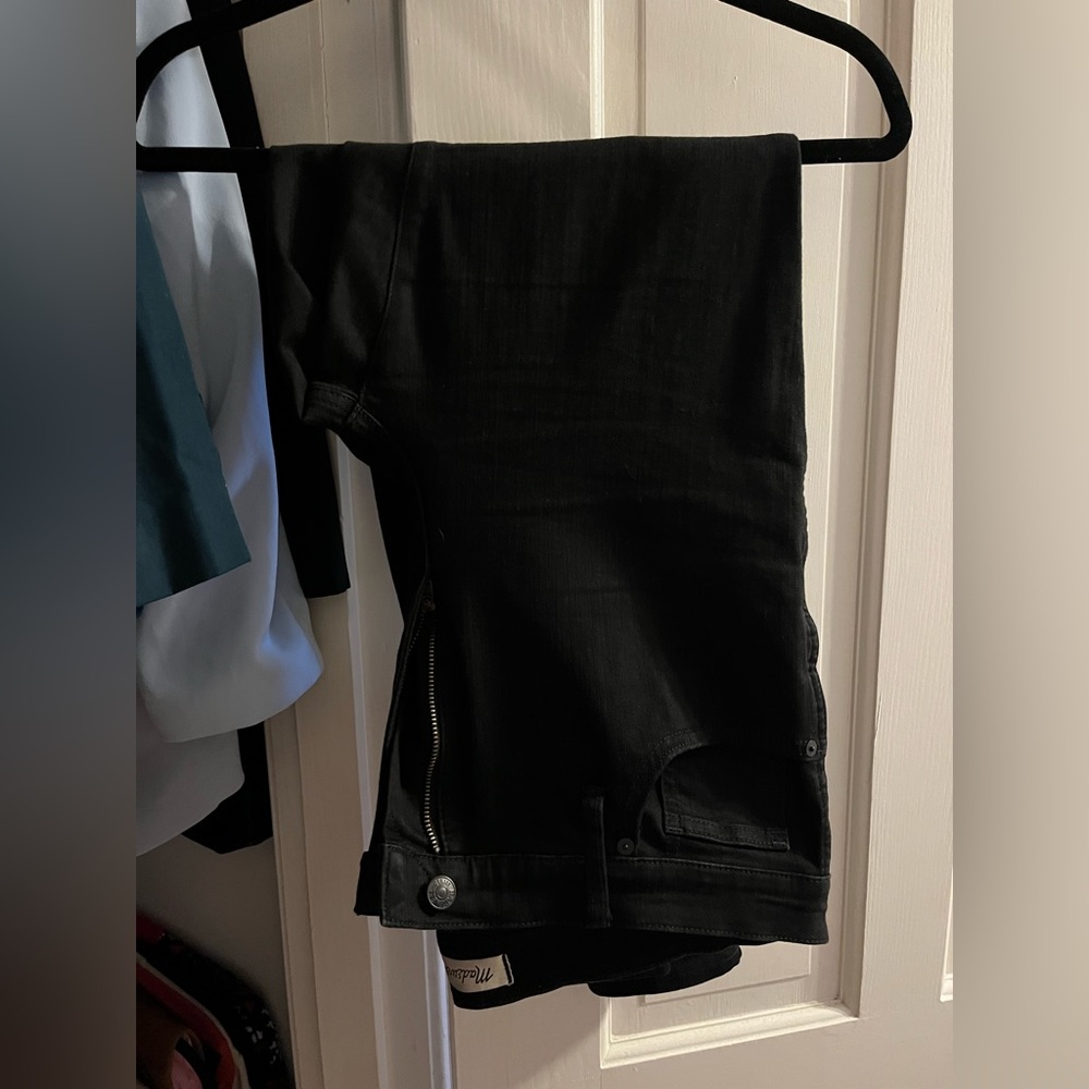 Madewell 10” high rise skinny black jeans
